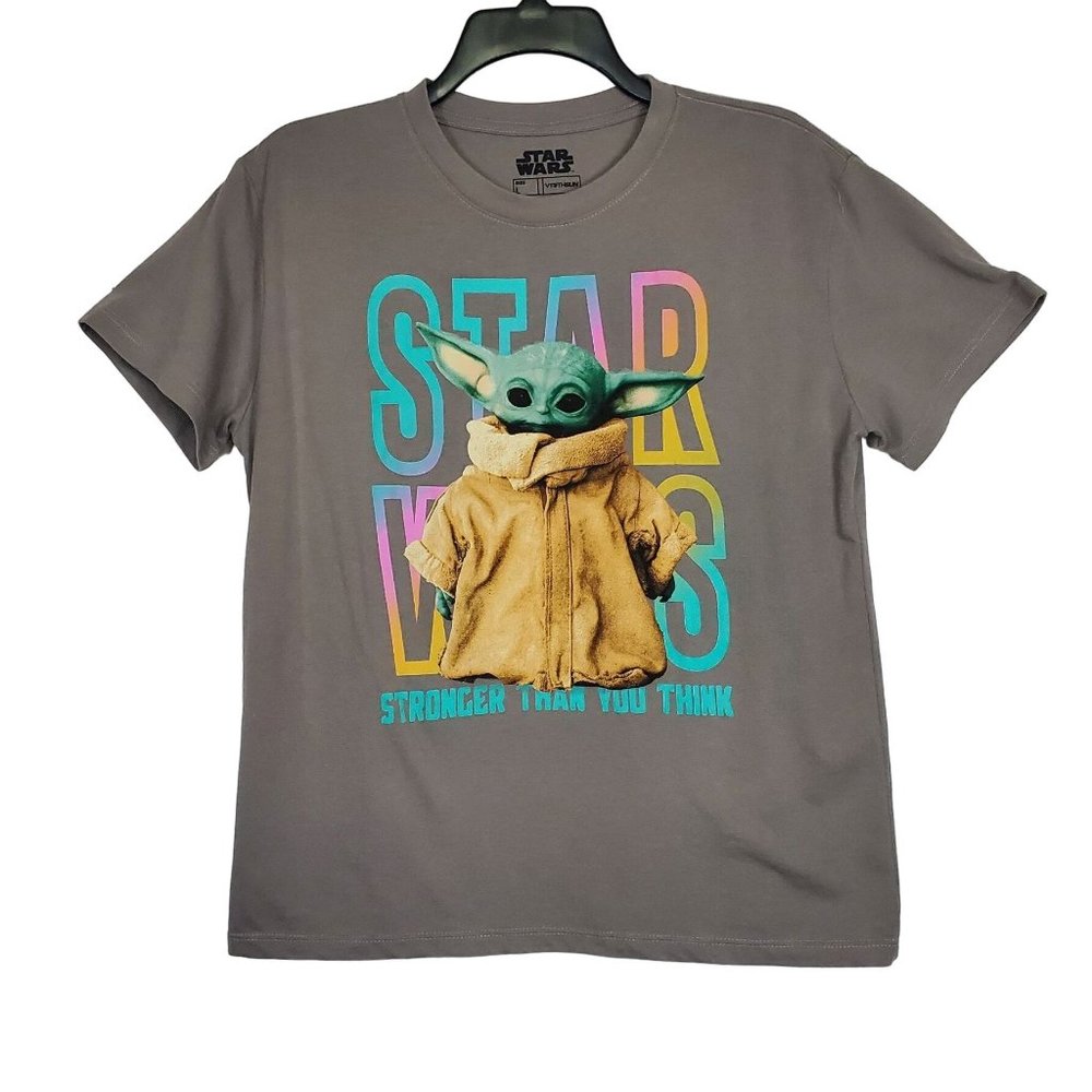 Star Wars The Mandalorian The Child Women tops sz L Grogu Baby Yoda NWOT